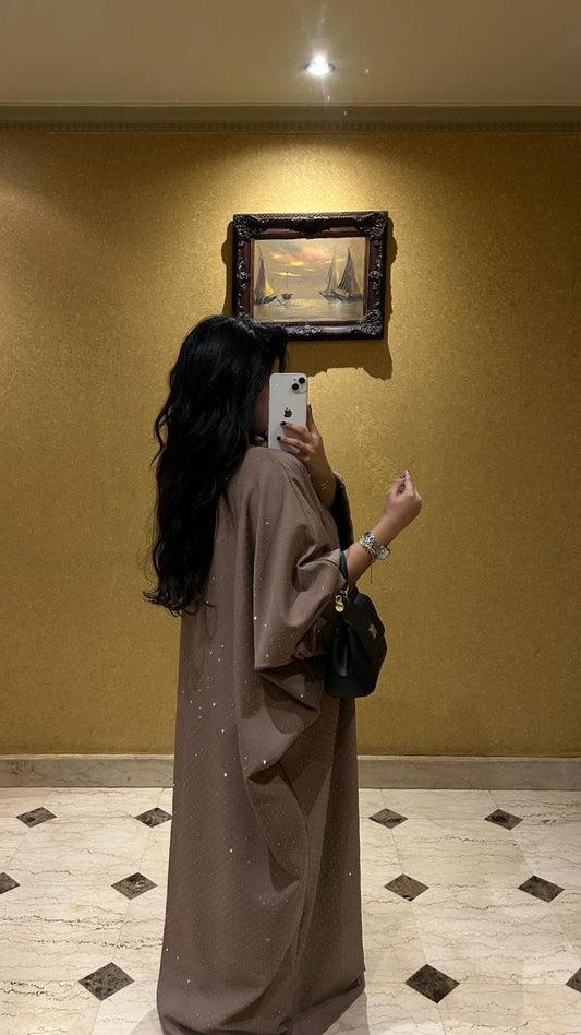 beige abaya