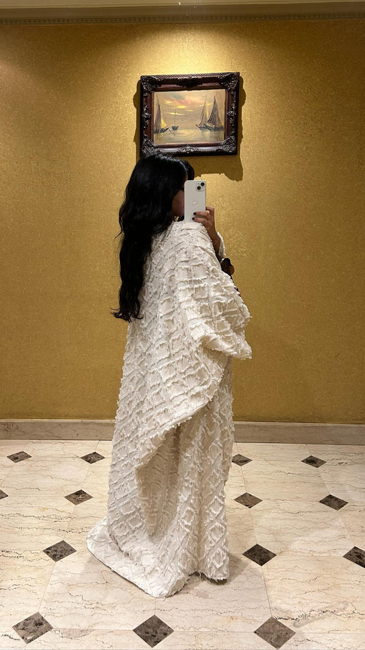 off-white abaya